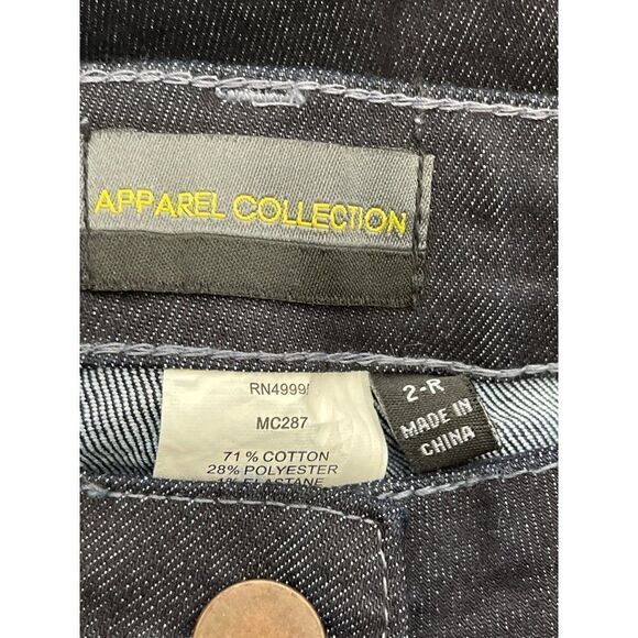 Apparel Collection Dark Wash Straight Leg Jean Size 2 R - Picture 6 of 7